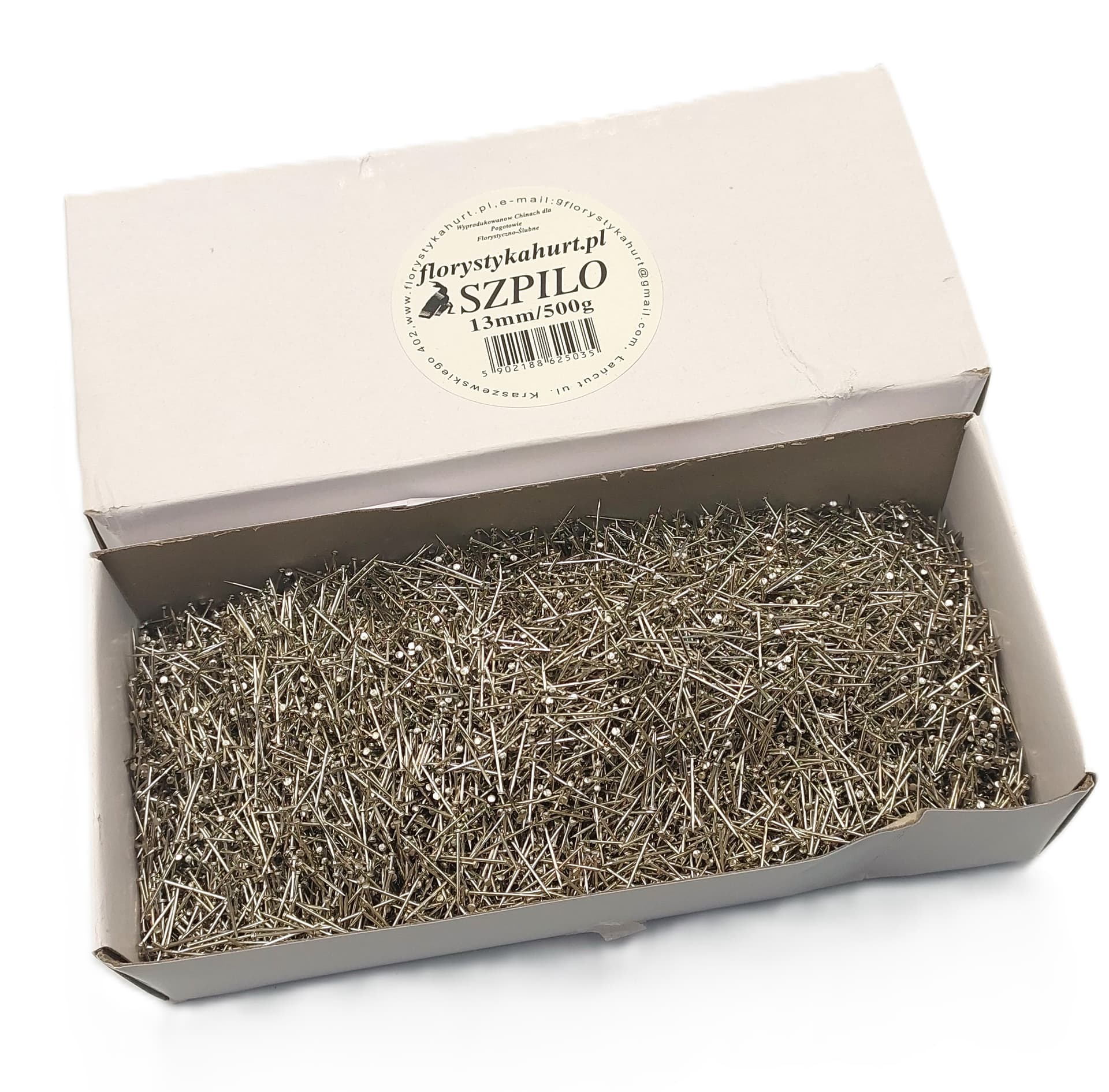 Szpilki krótkie, superostre, 13mm/500G