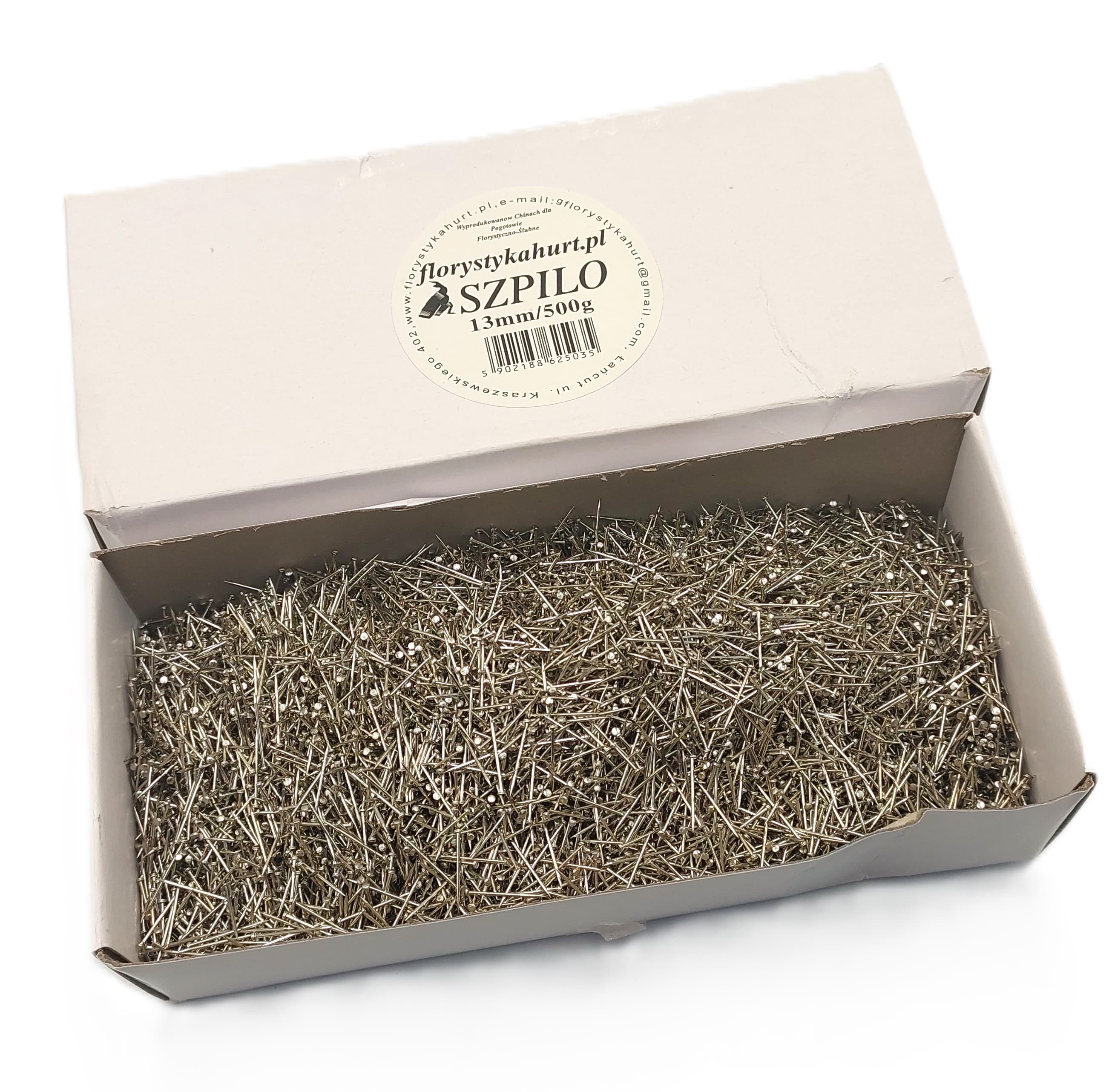 Szpilki krótkie, superostre, 13mm/500G