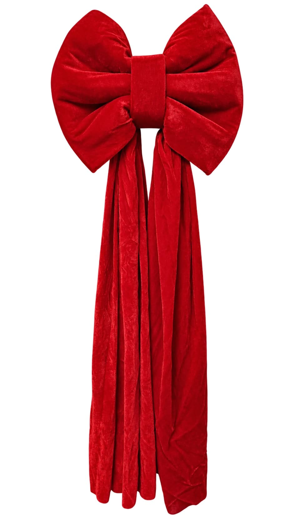 Kokarda velvetowa GIGANT, 40x110cm, czerwona 