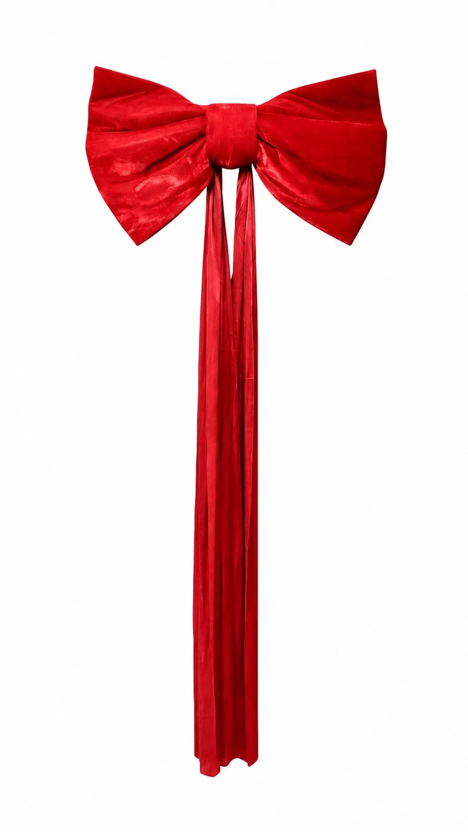Kokarda velvet GIGANT, 80\2x180cm, czerwona 