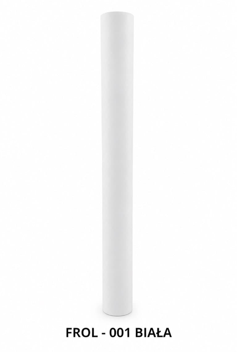 Folia satynowa gładka, 50cm/8,1 mb, biała