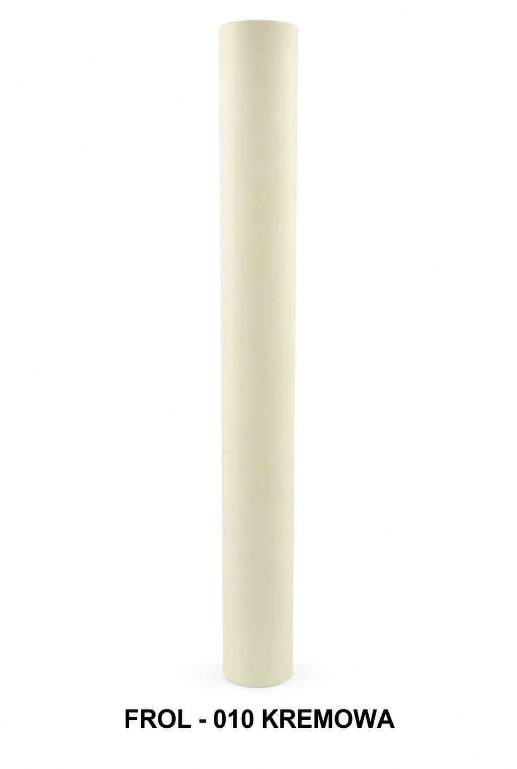 Folia satynowa gładka, 50cm/8,1 mb, kremowa