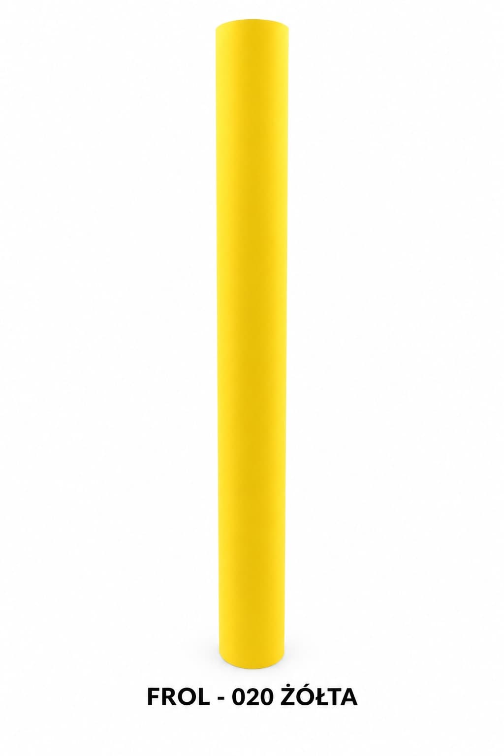 Folia satynowa gładka, 50cm/8,1 mb, żółta