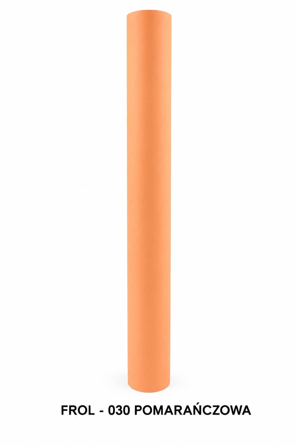 Folia satynowa gładka, 50cm/8,1 mb, pomarańczowa