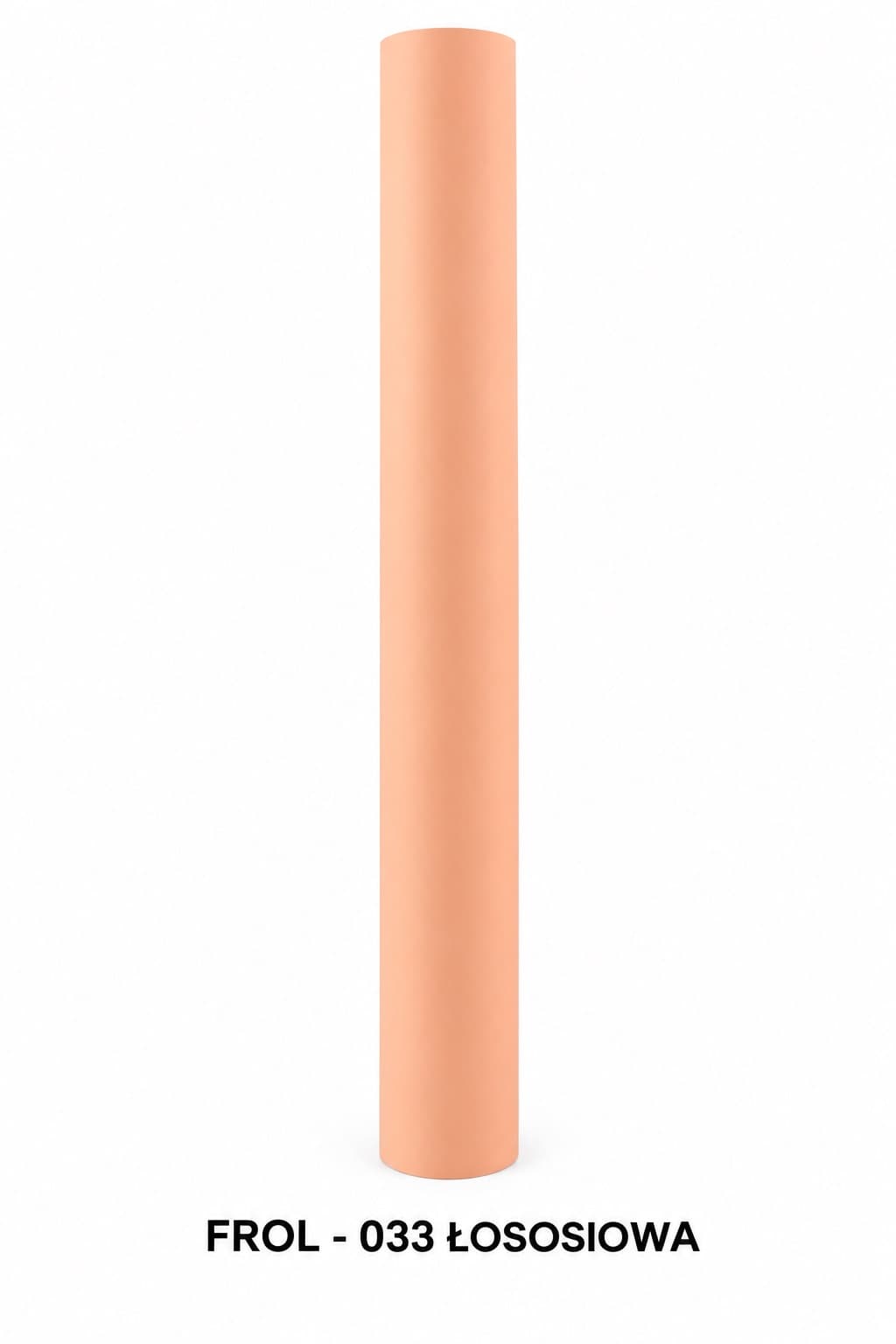 Folia satynowa gładka, 50cm/8,1 mb, łososiowa