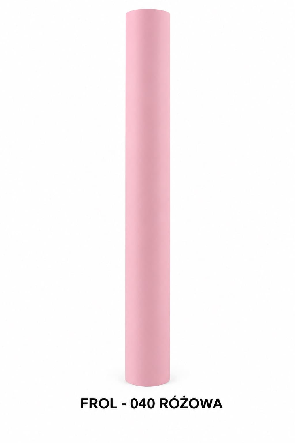 Folia satynowa gładka, 50cm/8,1 mb, różowa