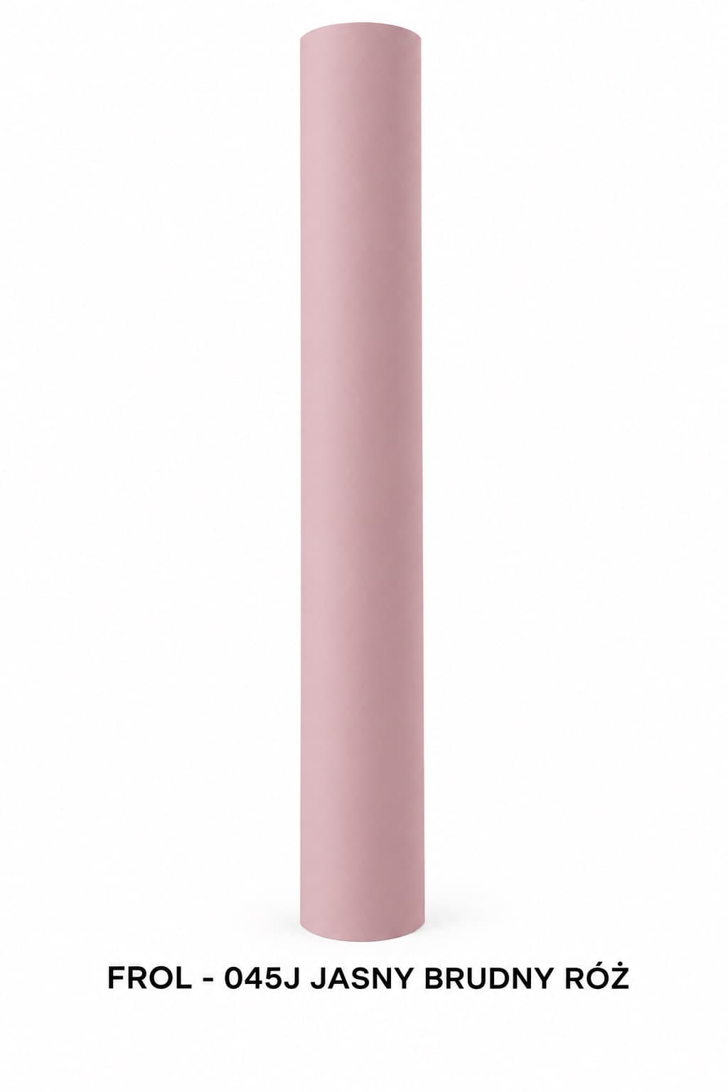 Folia satynowa gładka 50cm/8,1mb, jasny brudny róż