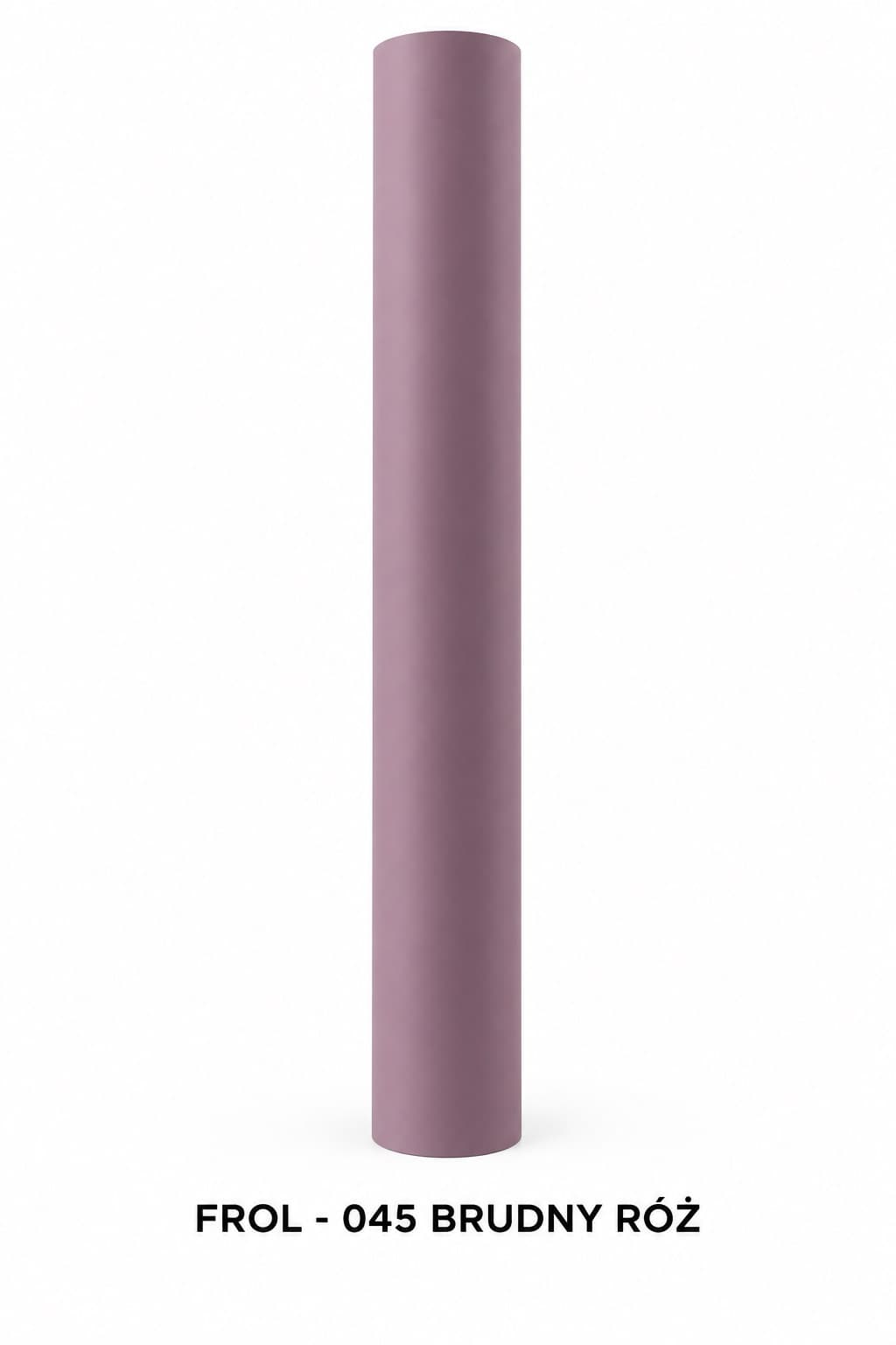 Folia satynowa gładka 50cm/8,1mb, brudny róż