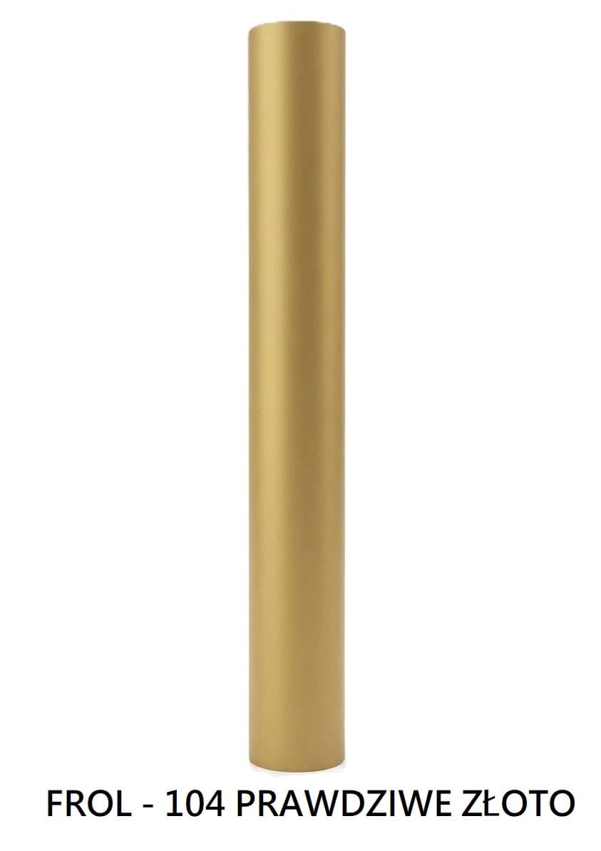 Folia satynowa gładka, 50cm/8,1 mb prawdziwe złoto