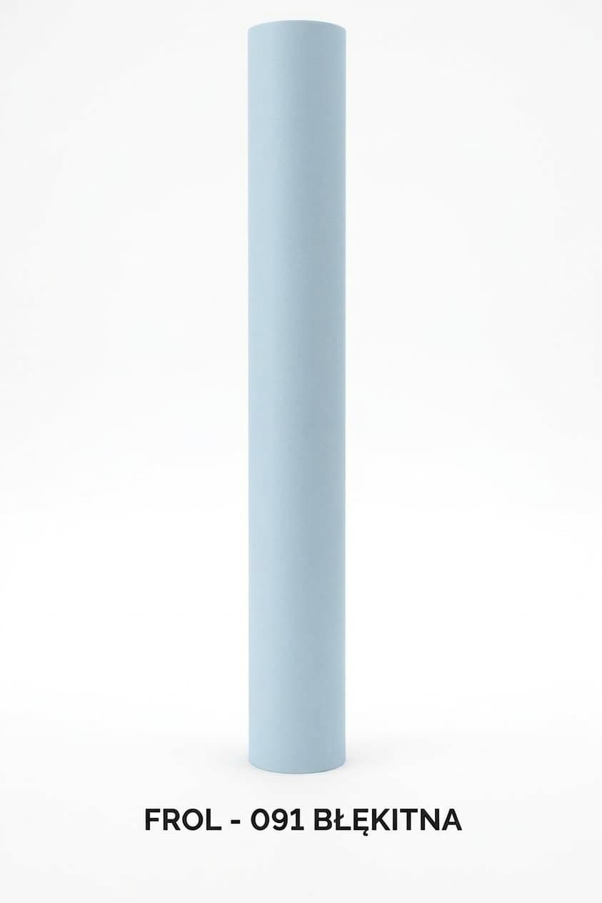Folia satynowa gładka, 50cm/8,1 mb, błękitna