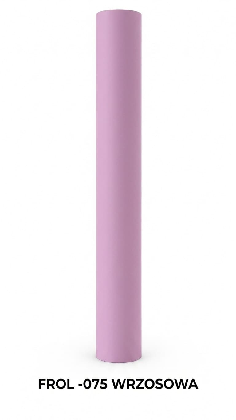 Folia satynowa gładka, 50cm/8,1 mb, wrzosowa